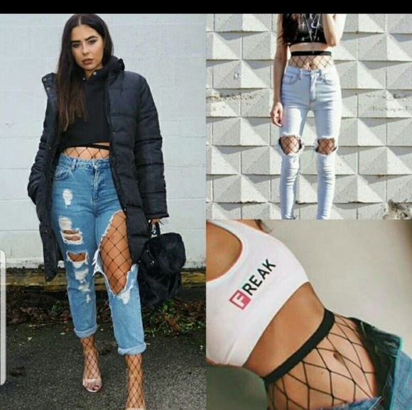 Party Hollow out sexy pantyhose female Mesh black - Picture 8 of 8